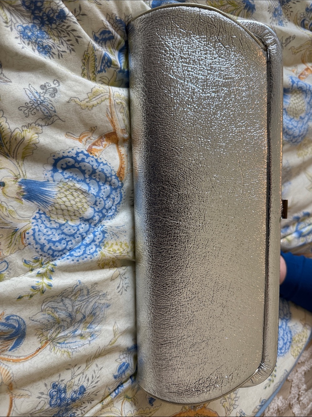 Metallic Silver Clutch Evening Bag